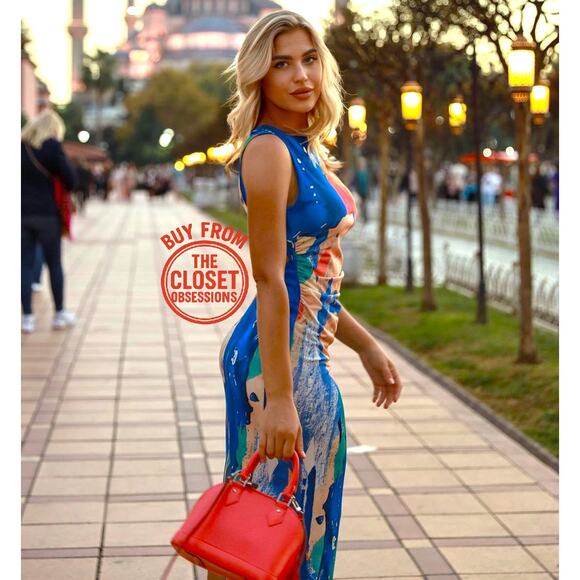 ZARA Open Back Midi Dress NWT - Picture 4 of 16